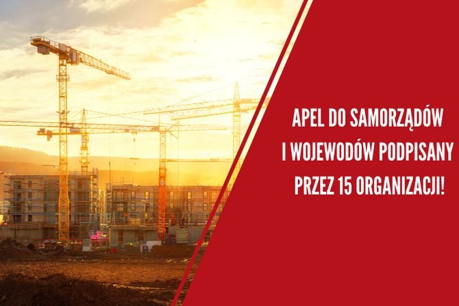 Branża budowlana apeluje do samorządów o ratowanie miejsc pracy i gospodarki