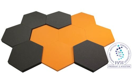 Panele akustyczne Bitmat® Klin Piramidka Fala Hexagon Kolec