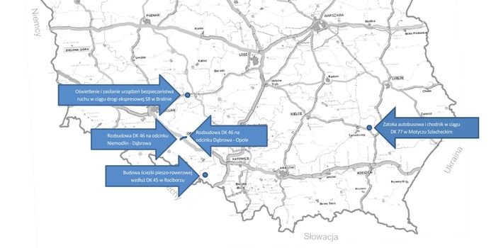 Infrastruktura zwiększająca bezpieczeństwo ruchu drogowego w czterech województwach