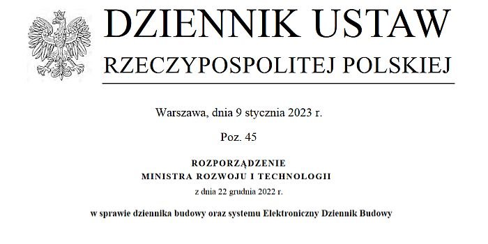 Dziennik budowy i system Elektronicznego Dziennika Budowy w 2023 r.
