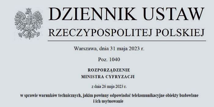 Izolacje telekomunikacyjnych obiektów budowlanych i ich usytuowań