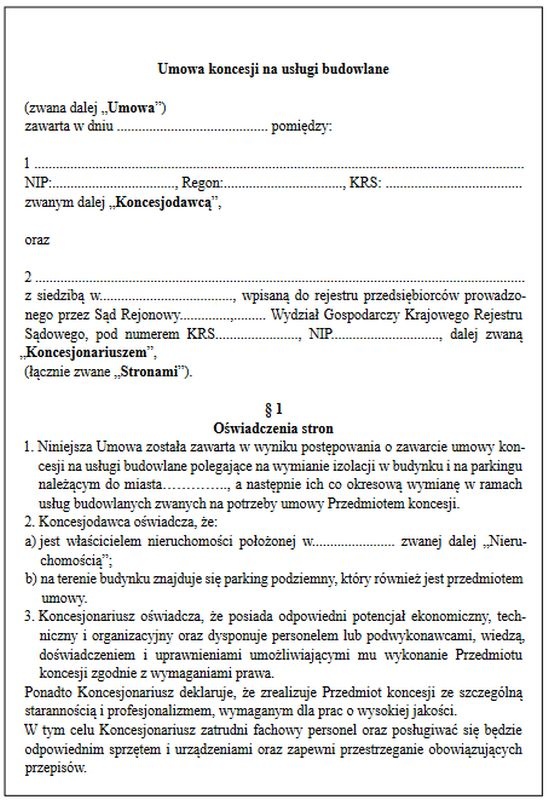 Praktyka zastosowania umów koncesji w ramach usług budowlanych; Przemysław Gogojewicz 28 - galeria