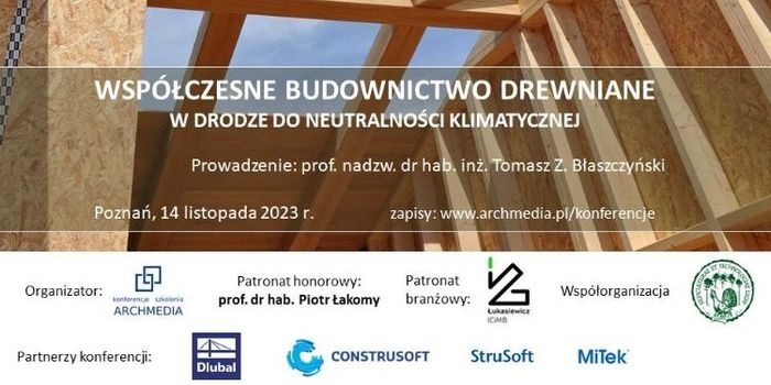 Budownictwo drewniane – konferencja szkoleniowa