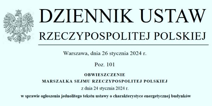 Ustawa o charakterystyce energetycznej budynków