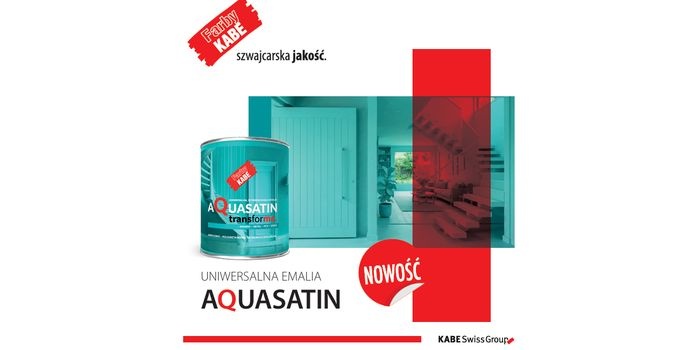 Emalia poliuretanowa Aquasatin – nowość w ofercie Farby KABE