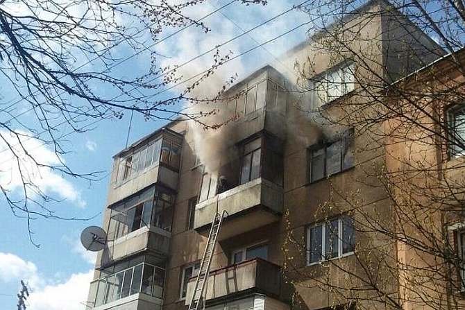 Pożar w mieszkaniu jednego z budynk&oacute;w wielorodzinnych we Lwowie
press-centr.com