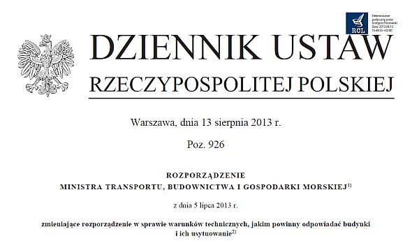 Nowe Warunki Techniczne już opublikowane!
