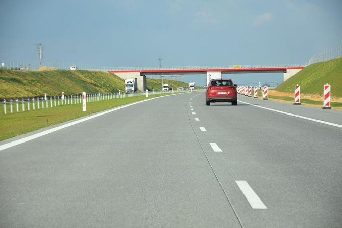 Betonowa autostrada A1 na odcinku obwodnica Częstochowy, oddana do użytku w 2019 r.
SPC