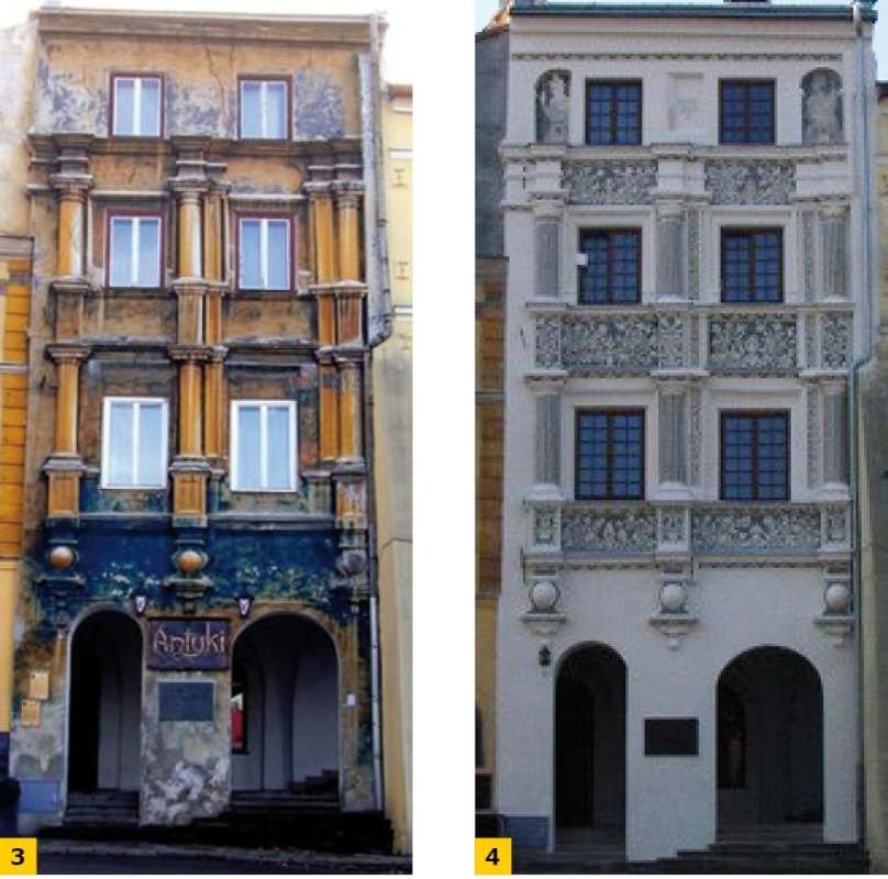 FOT. 3-4. Przykład wymiany okien w kamienicy w Przemyślu przy Rynku 1; www.wikimapia.pl