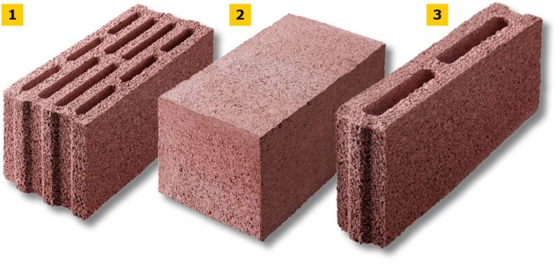 FOT. 1–3. Przykładowe bloczki betonowe z zastosowaniem kruszywa lekkiego – keramzytu; fot.: Leca