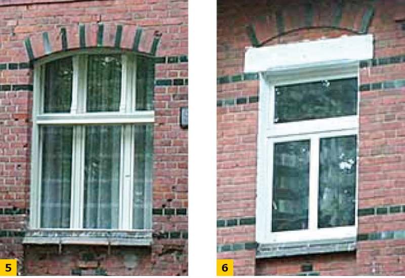 FOT. 5–6. Przykład wymiany okien w kamienicy w Gdańsku przy ul. Orkana 4