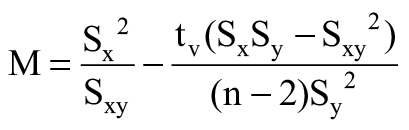 obliczanie M według równania