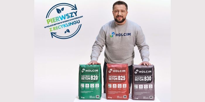 Nowość &ndash; beton workowany z kruszywem z recyklingu, fot. Holcim Polska
