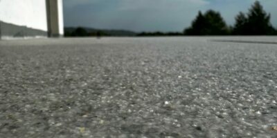 widok podłoża tarasu z bliska
