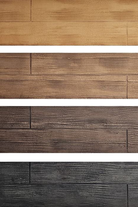 Tynk modelujący imitujący deskę - odcienie brązów